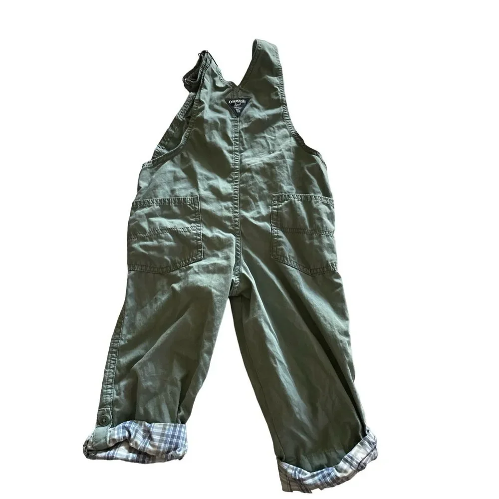 Oshkosh Green W/contrasting‎ Cuffs 4T Made Bangladesh